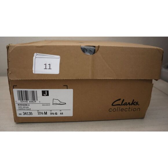 Clarks 26034135 Men's Sz 10.5M Dark Brown Leather Bushacre 2 Chukka Boots - Picture 15 of 15